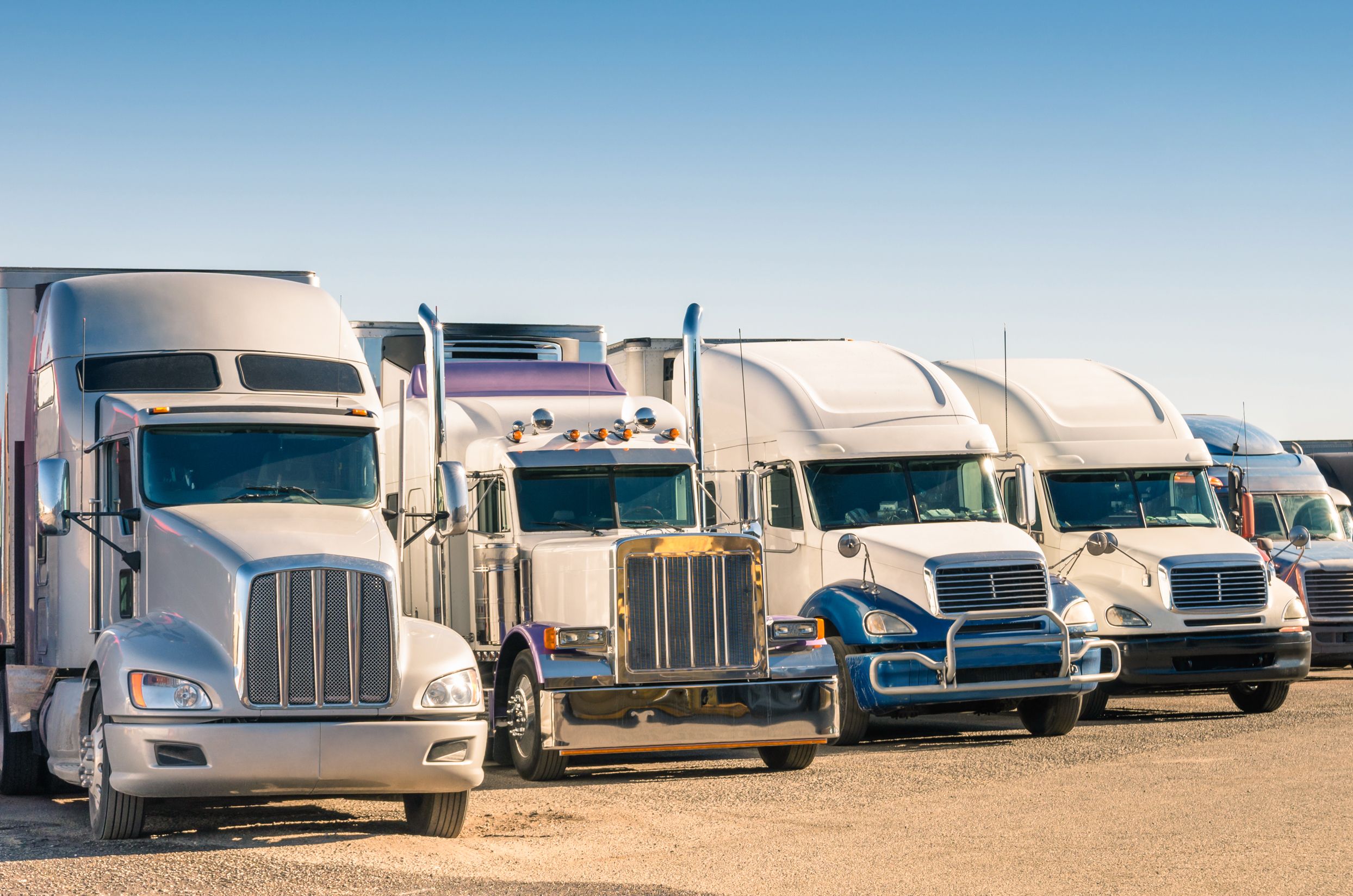 A fleet equipped with GPS trailer tracking devices