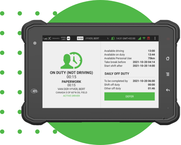 ELECTRONIC LOGGING DEVICE (ELD)